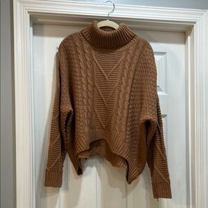 Cozy Brown Turtleneck Sweater